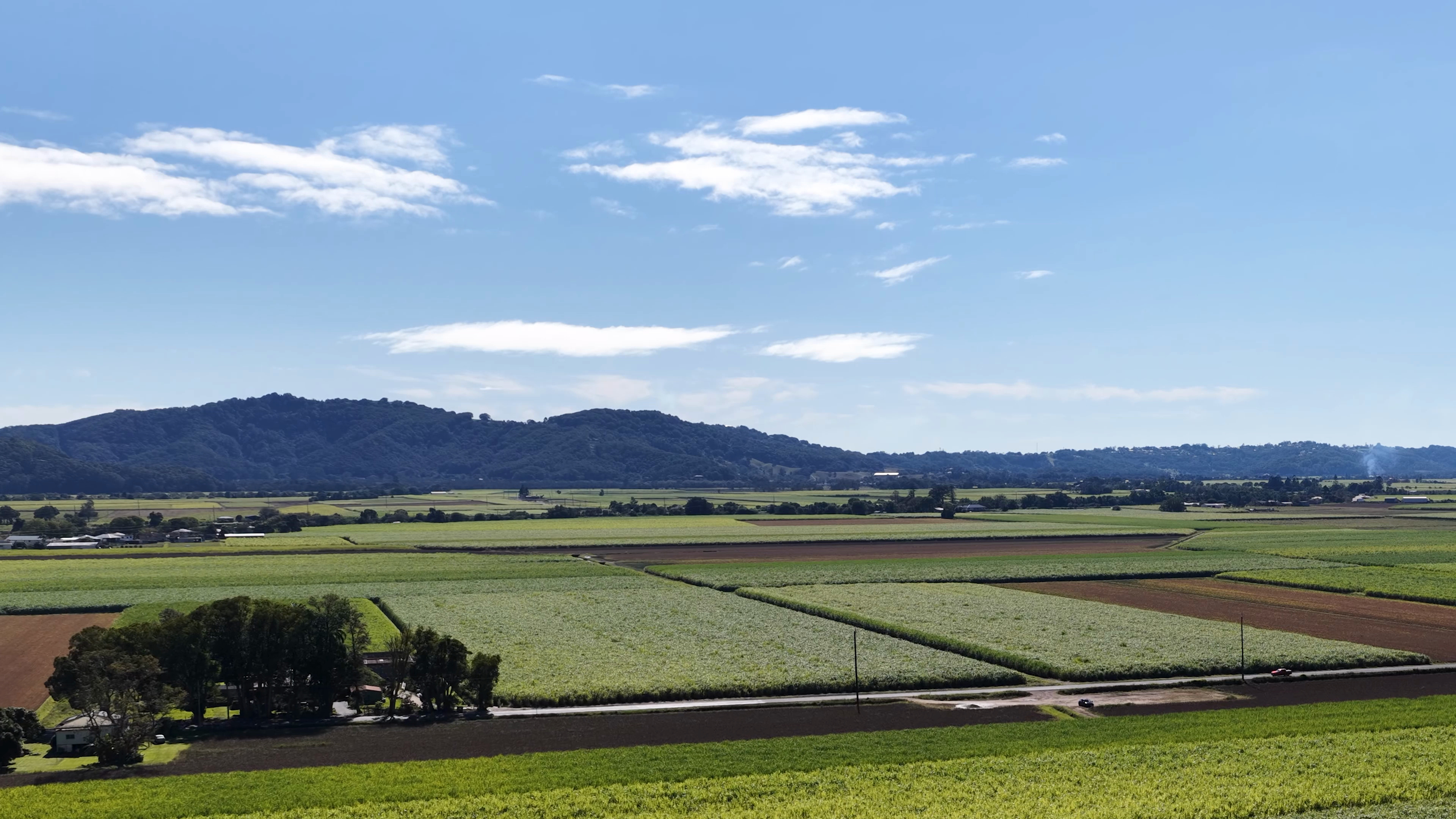 Vista aérea de áreas agrícolas monitoradas